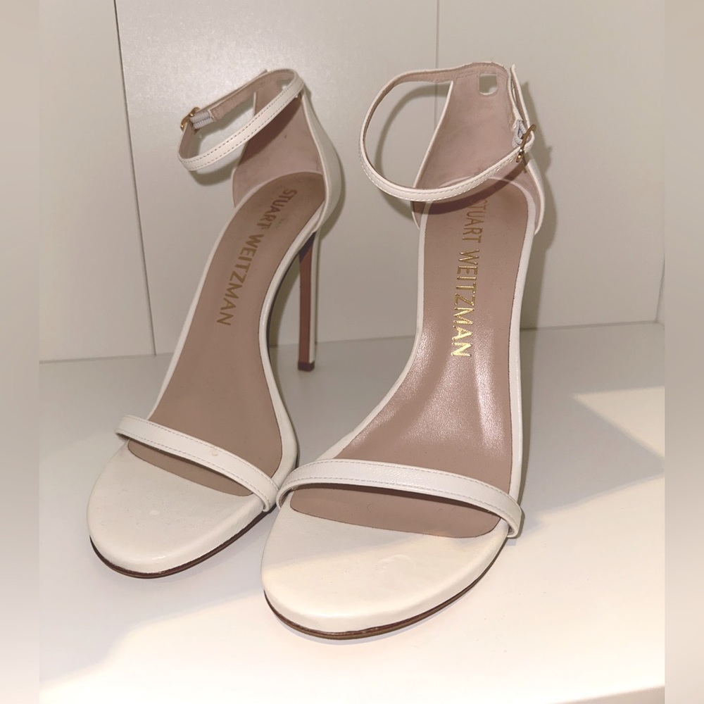 Stuart Weitzman - Nudist heel in White